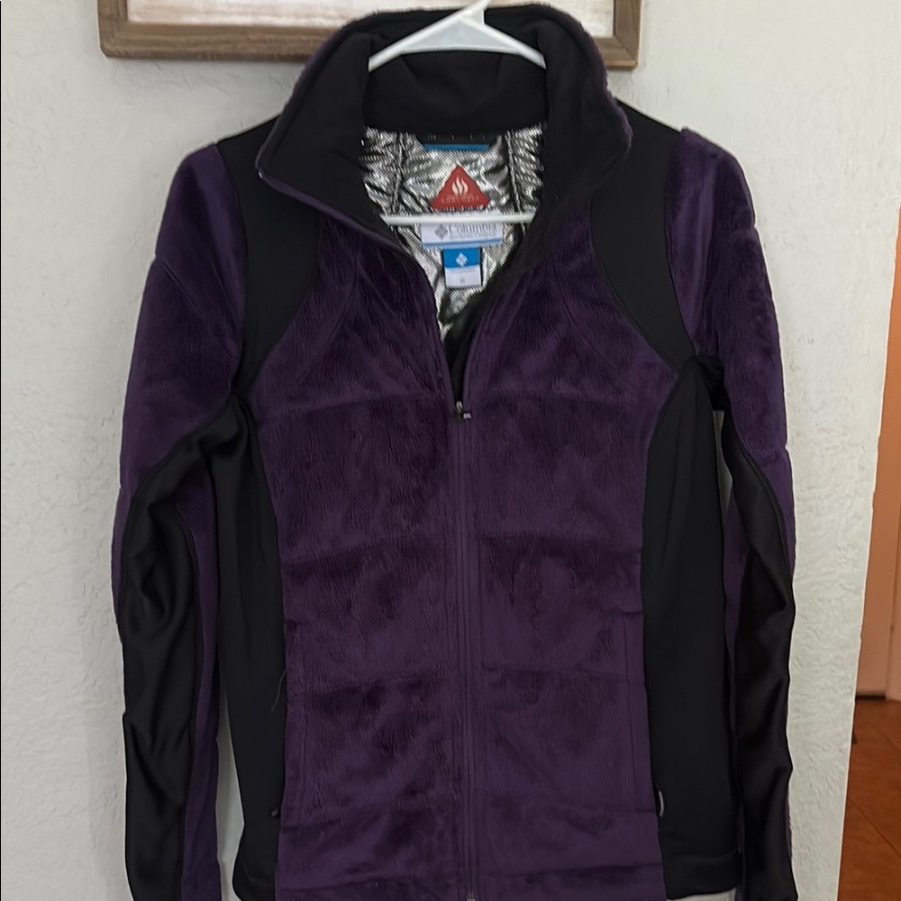Columbia Women's Ski Jacket - Purple and Black